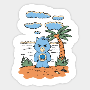 Grumpy bear Sticker